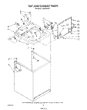 TOP AND CABINET , LITERATURE AND OPTIONAL Diagram and Parts List for LA5330XSW1  Whirlpool Washer