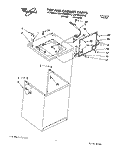 TOP AND CABINET, LIT/OPTIONAL Diagram and Parts List for LSP9355BW0  Whirlpool Washer