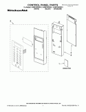 CONTROL PANEL PARTS Diagram and Parts List for KHMS1850SSS1  KitchenAid Microwave