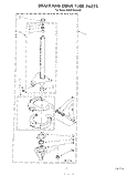 BRAKE AND DRIVE TUBE Diagram and Parts List for KAWE750VAL0  Whirlpool Washer