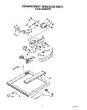 COMPARTMENT SEPARATOR Diagram and Parts List for EB22DKXWW01  Whirlpool Refrigerator