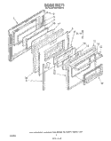 DOOR Diagram and Parts List for RS6750XVN0  Whirlpool Range