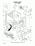 CABINET PARTS Diagram and Parts List for EGD4100WQ0  Estate Dryer