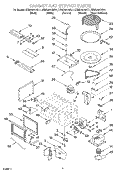 CABINET AND STIRRER Diagram and Parts List for KEMS307GBS1  KitchenAid Microwave Oven Combo