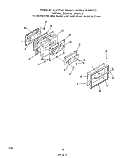 OVEN DOOR Diagram and Parts List for 2456X0A  Roper Range