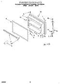FREEZER DOOR, LIT/OPTIONAL Diagram and Parts List for ET21DMXDW01  Whirlpool Refrigerator