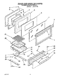 SECTION Diagram and Parts List for FGC355YL1  Whirlpool Range