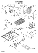 UNIT PARTS Diagram and Parts List for KSBP25INSS02  KitchenAid Refrigerator