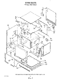 OVEN Diagram and Parts List for KEBS176WBL3  KitchenAid Wall Oven