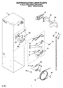 REFRIGERATOR LINER PARTS Diagram and Parts List for KSSO42QMB02  KitchenAid Refrigerator