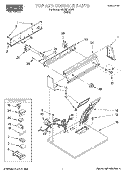 TOP AND CONSOLE, LIT/OPTIONAL Diagram and Parts List for RGX3615EW0  Roper Dryer