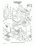 CHASSIS PARTS Diagram and Parts List for KERS308XSS1  KitchenAid Range
