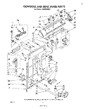 CONTROLS AND REAR PANELS Diagram and Parts List for LA5300XPW3  Whirlpool Washer