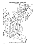 CONTROL AND REAR PANEL Diagram and Parts List for LB5540XMN0  Whirlpool Washer