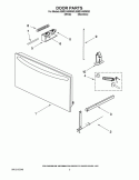 DOOR PARTS Diagram and Parts List for IBMS1455WS0  Whirlpool Microwave