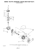 BRAKE, CLUTCH, GEARCASE, MOTOR AND PUMP Diagram and Parts List for LA7899XPW3  Whirlpool Washer