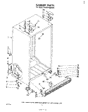 CABINET Diagram and Parts List for EHD261MMWR2  Whirlpool Refrigerator