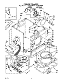 SECTION Diagram and Parts List for LGT6634AW0  Whirlpool Dryer