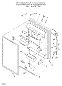 REFRIGERATOR DOOR Diagram and Parts List for ET21DKXDW05  Whirlpool Refrigerator