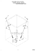 SUSPENSION Diagram and Parts List for LCR7244DZ4  Whirlpool Washer