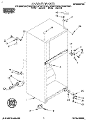 CABINET Diagram and Parts List for RT14HDYDW01  Roper Refrigerator
