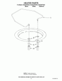HEATER PARTS Diagram and Parts List for KUDC03FVBL5  KitchenAid Dishwasher