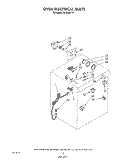 OVEN ELECTRICAL Diagram and Parts List for RS363BXTT1  Whirlpool Range