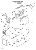 ICEMAKER PARTS Diagram and Parts List for KSSC48FMS00  KitchenAid Refrigerator