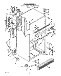 CABINET Diagram and Parts List for ET25RKXXW00  Whirlpool Refrigerator