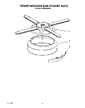 LOWER WASHARM AND STRAINER Diagram and Parts List for KUDI220WWH3  KitchenAid Dishwasher