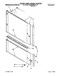 DOOR AND PANEL Diagram and Parts List for KUDA23HYAL0  KitchenAid Dishwasher
