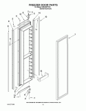 FREEZER DOOR PARTS Diagram and Parts List for KSSO36FTX03  KitchenAid Refrigerator