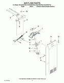 AIR FLOW PARTS Diagram and Parts List for KSC24C8EYB00  KitchenAid Refrigerator
