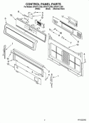 CONTROL PANEL PARTS Diagram and Parts List for GFG471LVB0  Whirlpool Range