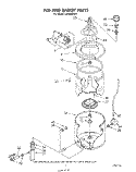 TUB AND BASKET Diagram and Parts List for LA7900XPW1  Whirlpool Washer