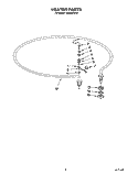 HEATER Diagram and Parts List for KUDB230Y0  KitchenAid Dishwasher