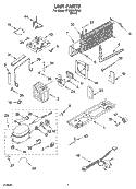 UNIT PARTS Diagram and Parts List for IT18SKXRD00  Inglis Refrigerator
