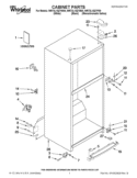 CABINET PARTS Diagram and Parts List for WRT3L1SZYW00  Whirlpool Refrigerator
