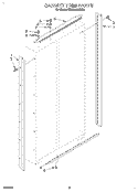 CABINET TRIM Diagram and Parts List for KSSS42MDX00  KitchenAid Refrigerator
