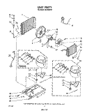 UNIT Diagram and Parts List for ACP052XT0  Whirlpool Air Conditioner