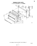 FREEZER DOOR Diagram and Parts List for ET18JKXMWR9  Whirlpool Refrigerator