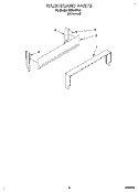 BACKGUARD Diagram and Parts List for FEP210VL4  Roper Range
