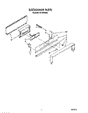 BACKGUARD Diagram and Parts List for SF310PERW6  Whirlpool Range
