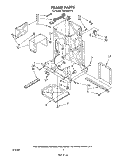 FRAME Diagram and Parts List for TU8100XTP0  Whirlpool Trash Compactor