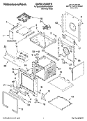 OVEN PARTS Diagram and Parts List for KDRP487MSS01  KitchenAid Range
