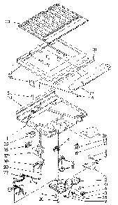 Compartment Separator Diagram and Parts List for ET18GKXSN07  Whirlpool Refrigerator
