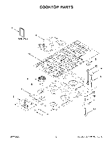 Cooktop Parts Diagram and Parts List for KCGD506GSS05  KitchenAid Cooktop