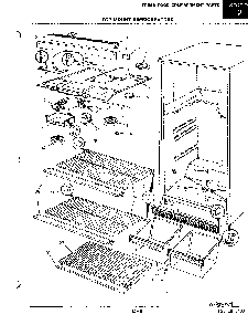 03 - Fresh Food Compartment Diagram and Parts List for RB17CA-1A  Whirlpool Refrigerator