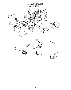 Ice Maker Diagram and Parts List for 8624*1B  Roper Refrigerator