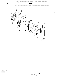 Control Panel Diagram and Parts List for N9608*0  Roper Range